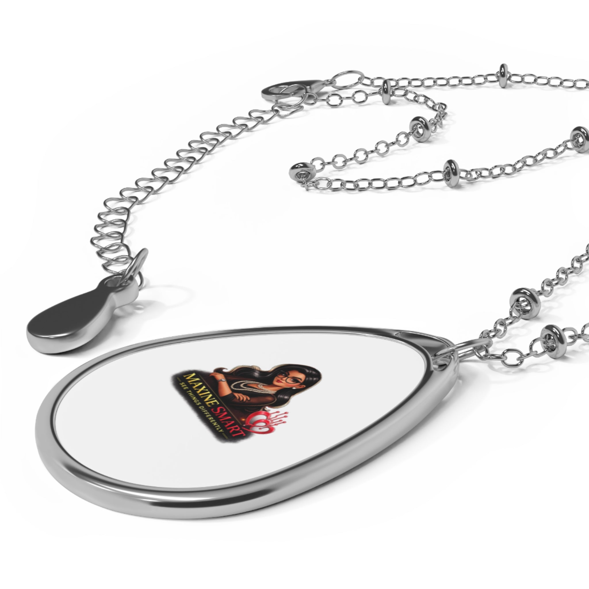 Maxine Smart Oval Photo Necklace
