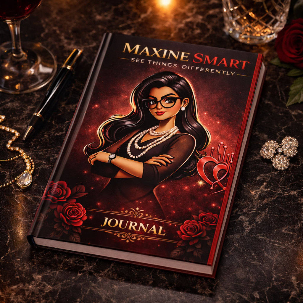 Maxine Smart Hardcover Journal — “See Things Differently” Inspirational Notebook