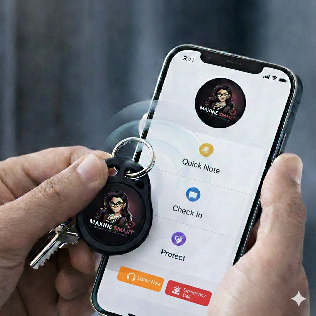Maxine Smart™ NFC Key Ring — 1 Month Free App Access