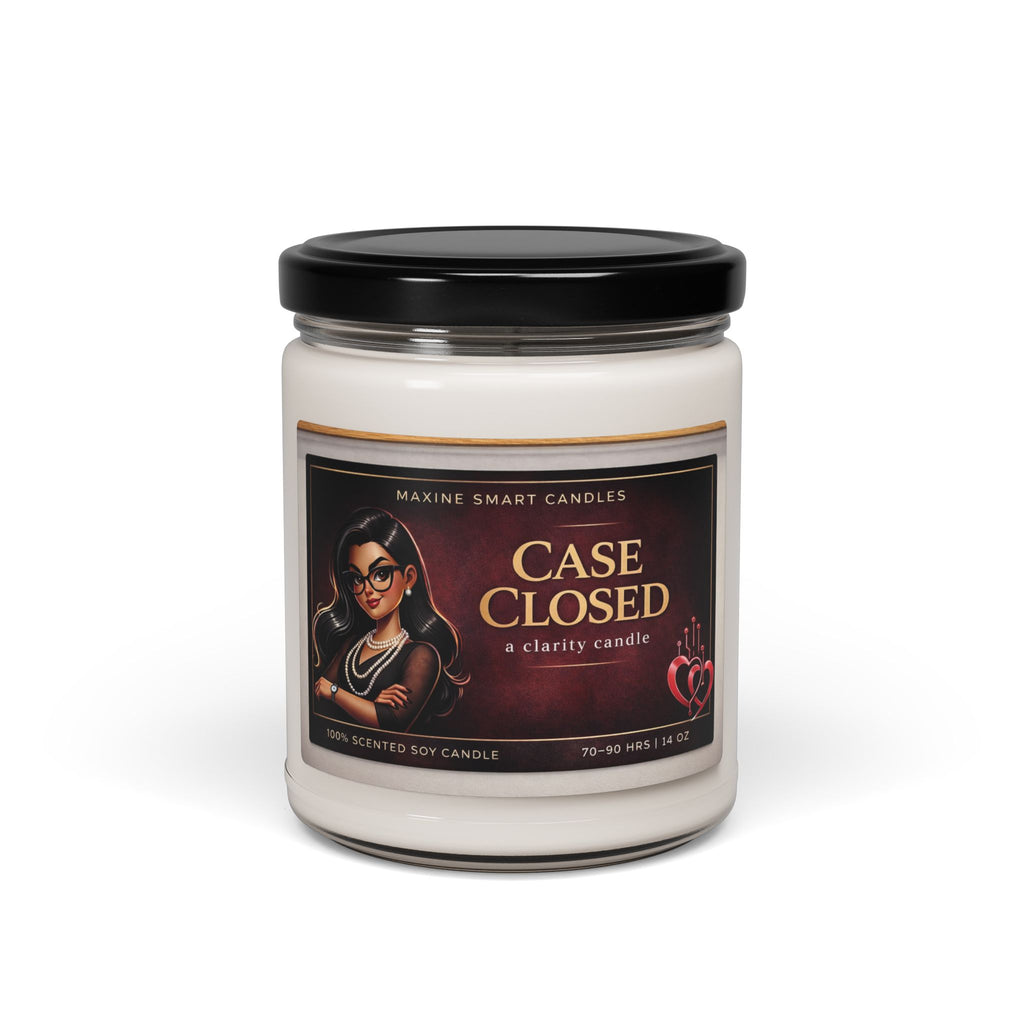 Case Closed Scented Soy Candle (9 oz) - Clarity & Focus Candle
