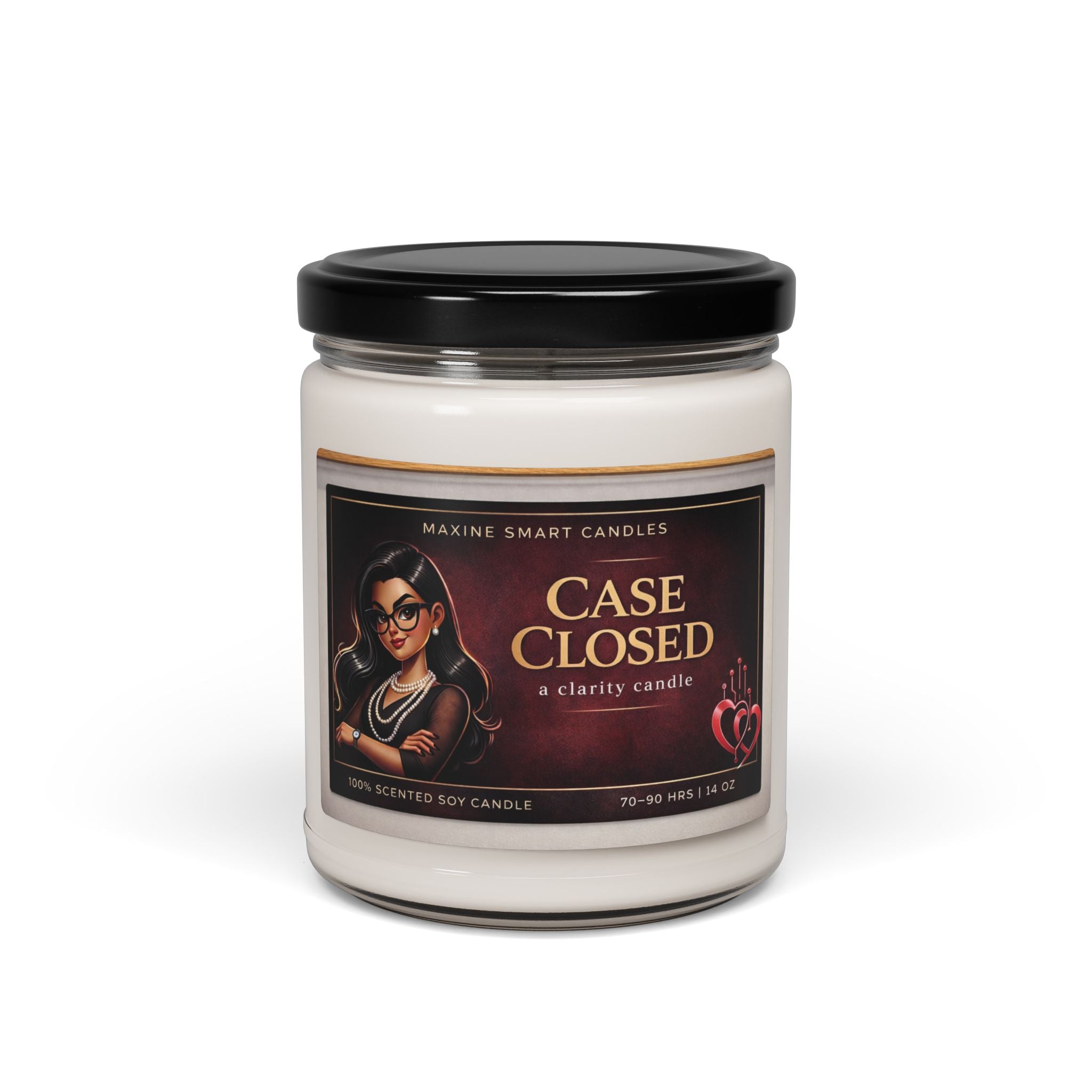 Case Closed Scented Soy Candle (9 oz) - Clarity & Focus Candle