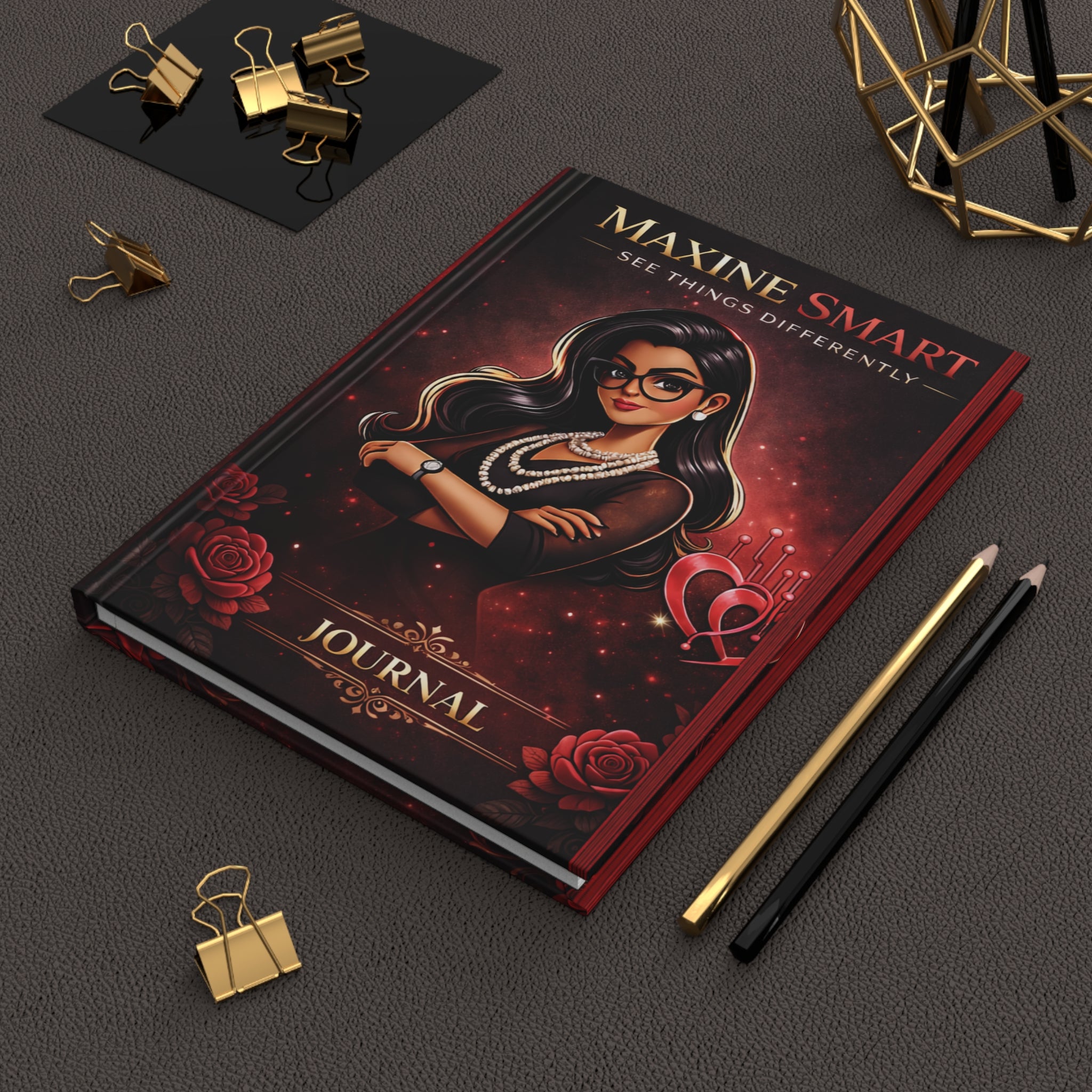 Maxine Smart Hardcover Journal — “See Things Differently” Inspirational Notebook